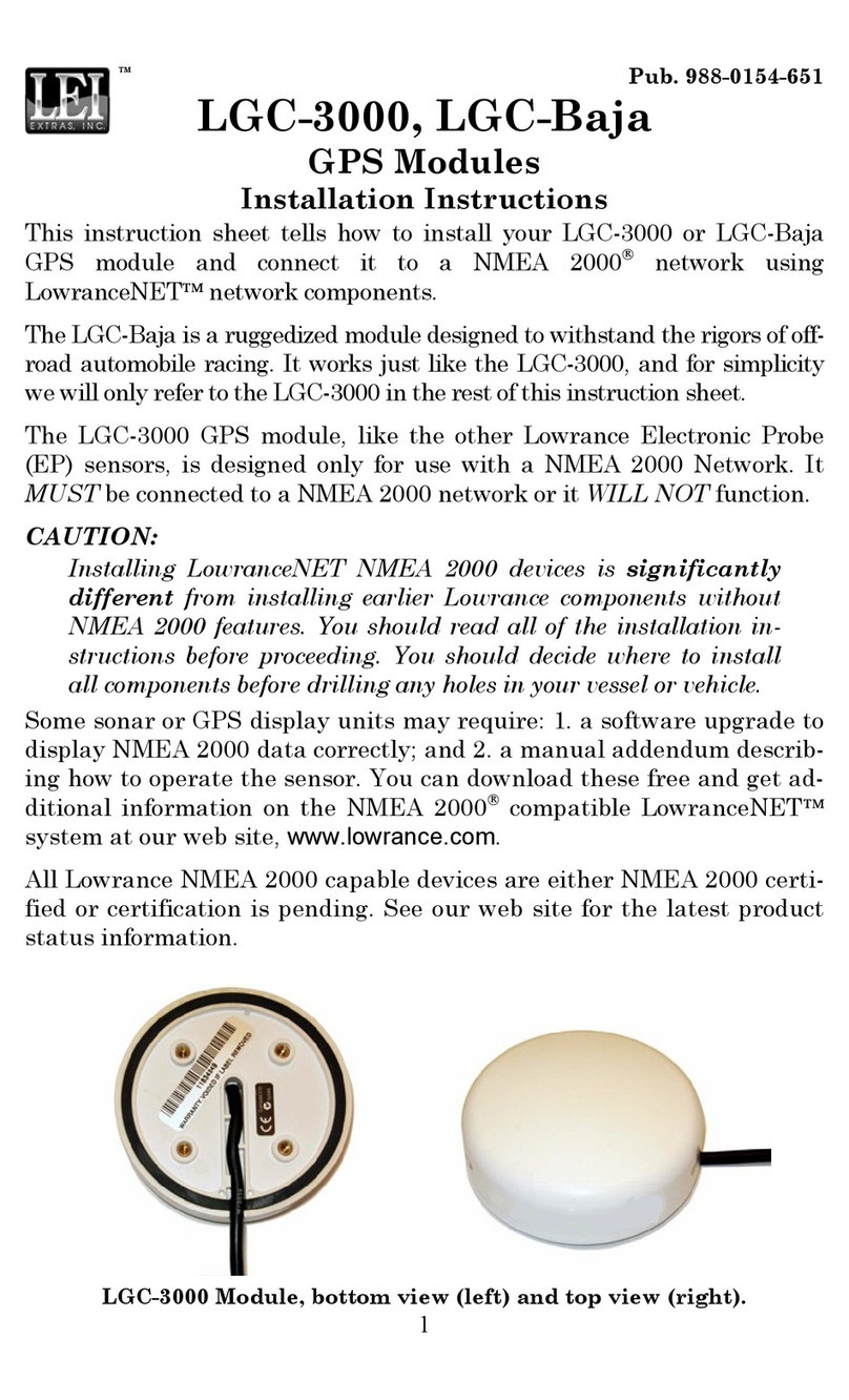 Lowrance LGC-3000 User manual