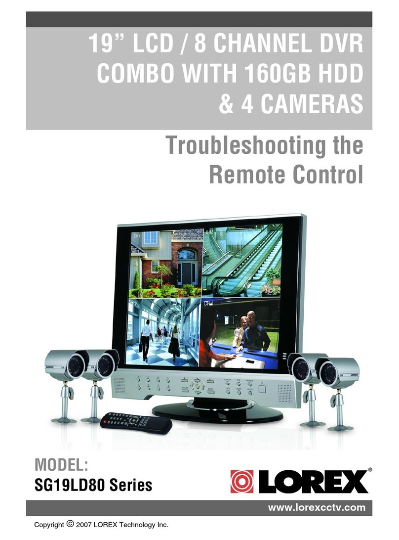 Lorex SG19LD80 Series Troubleshooting