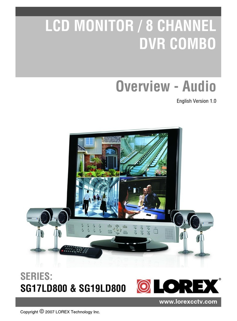 Lorex SG17LD800 Installation guide
