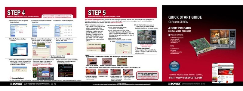Lorex QLR-0440 Series quick start guide