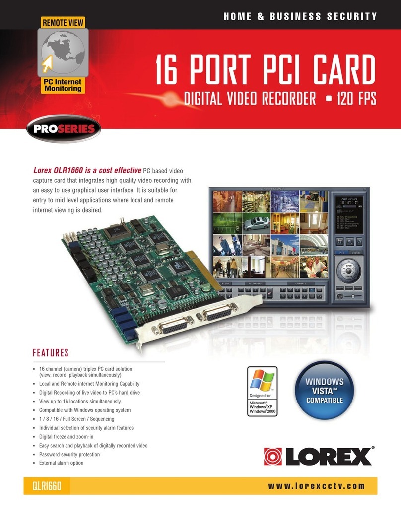 Lorex QLR1660 User manual