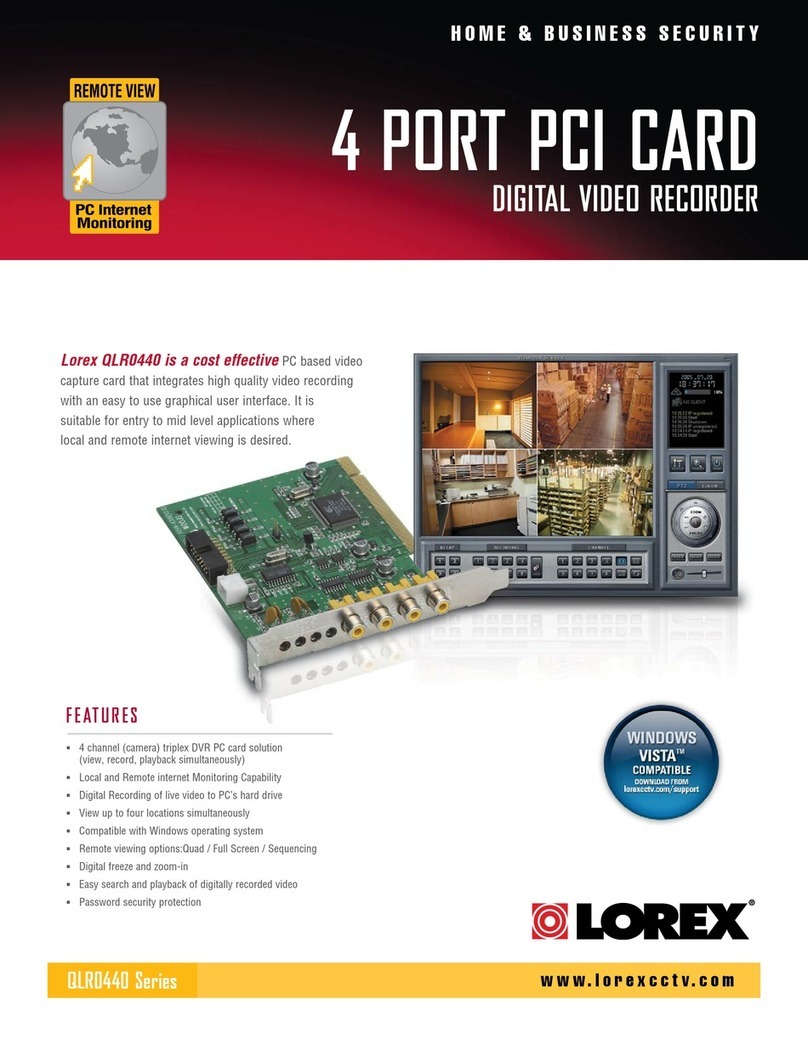Lorex QLR-0440 Series User manual