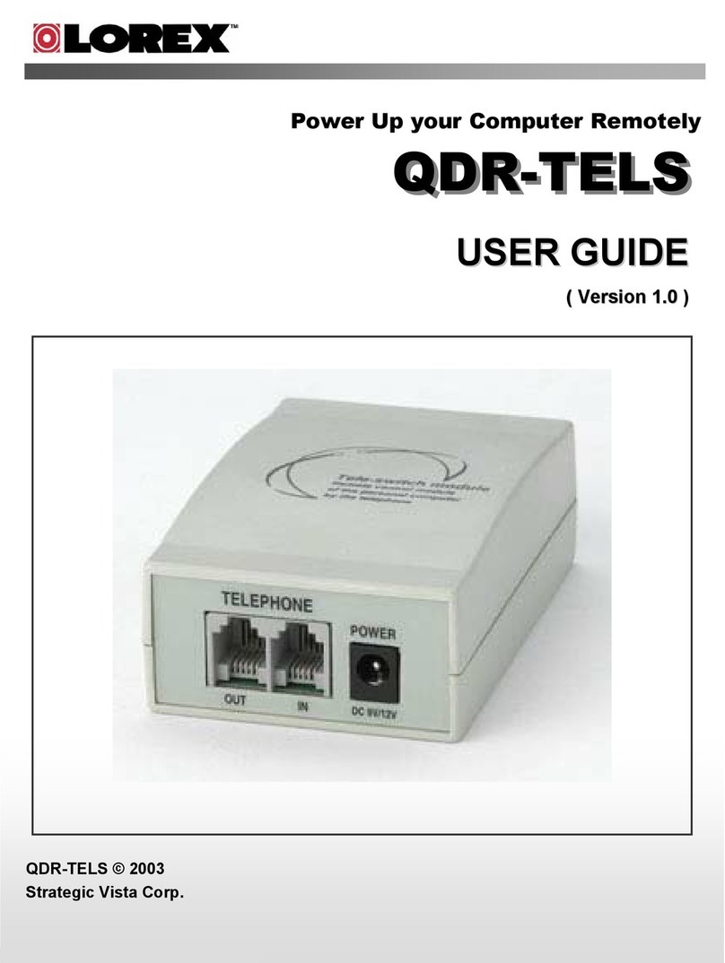 Lorex QDR-TELS user guide
