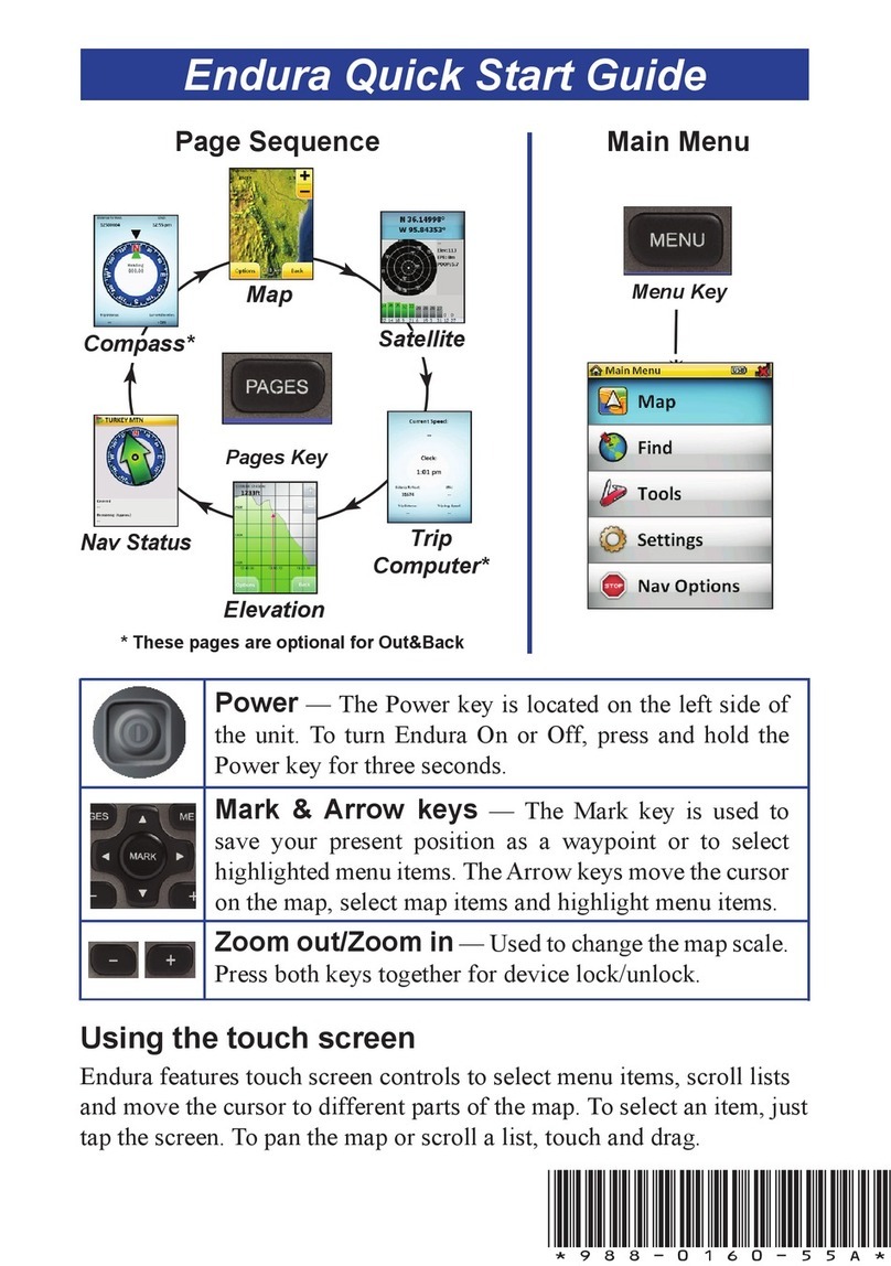 Lowrance Endura Out&Back quick start guide
