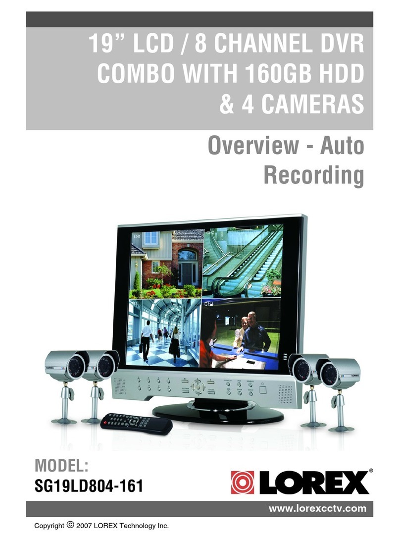 Lorex SG19LD804-161 Installation guide
