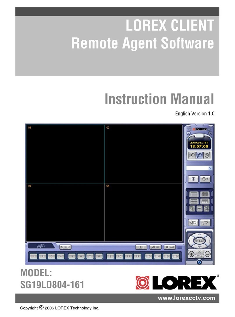 Lorex SG19LD804-161 instruction manual