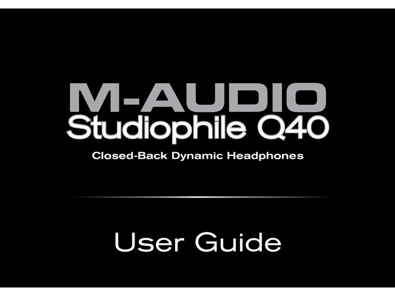 M-Audio Studiophile Q40 User manual