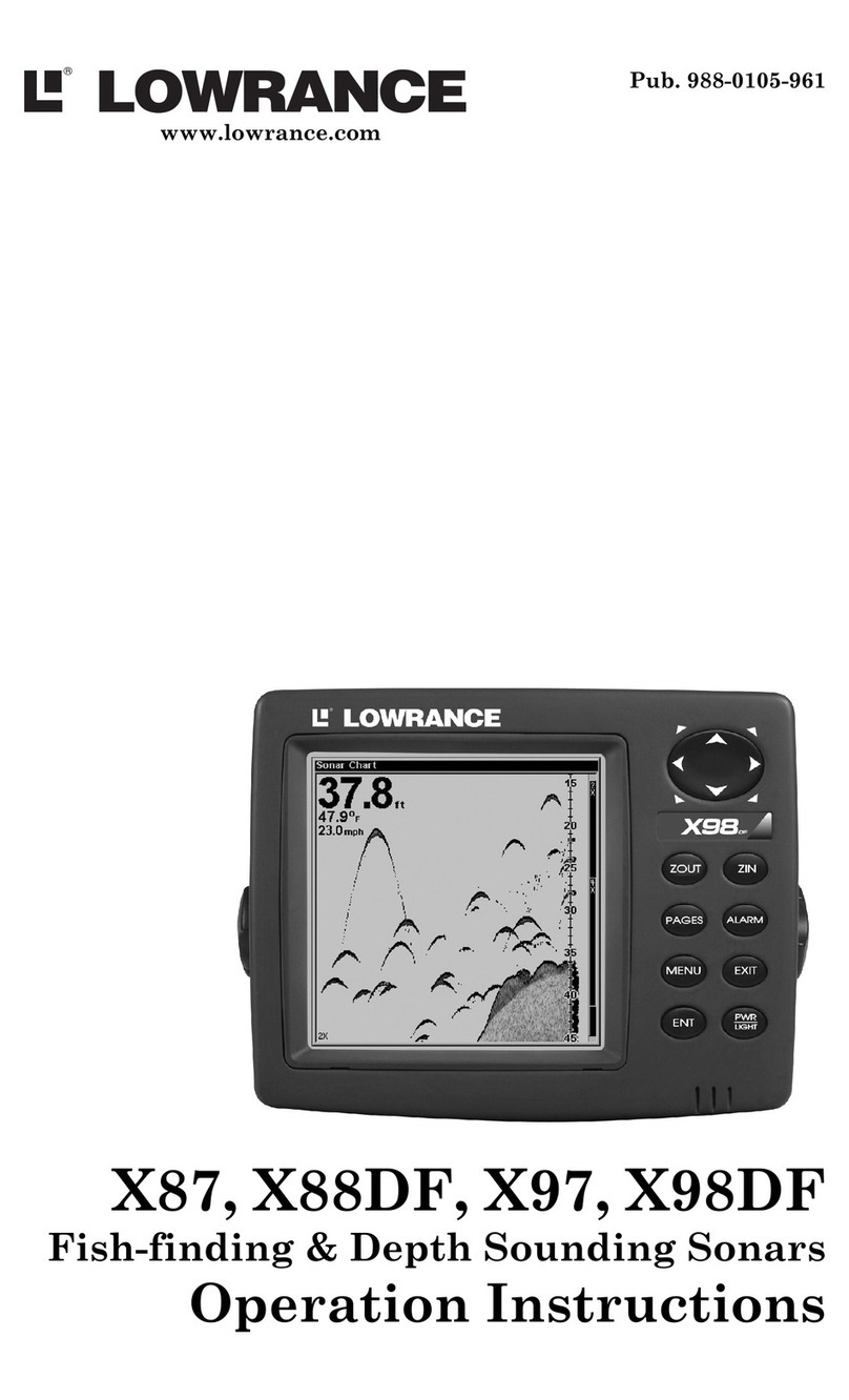 Lowrance X87 Operation instructions