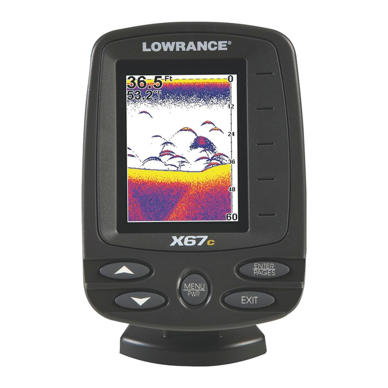 Lowrance X67C Installation and operation instructions