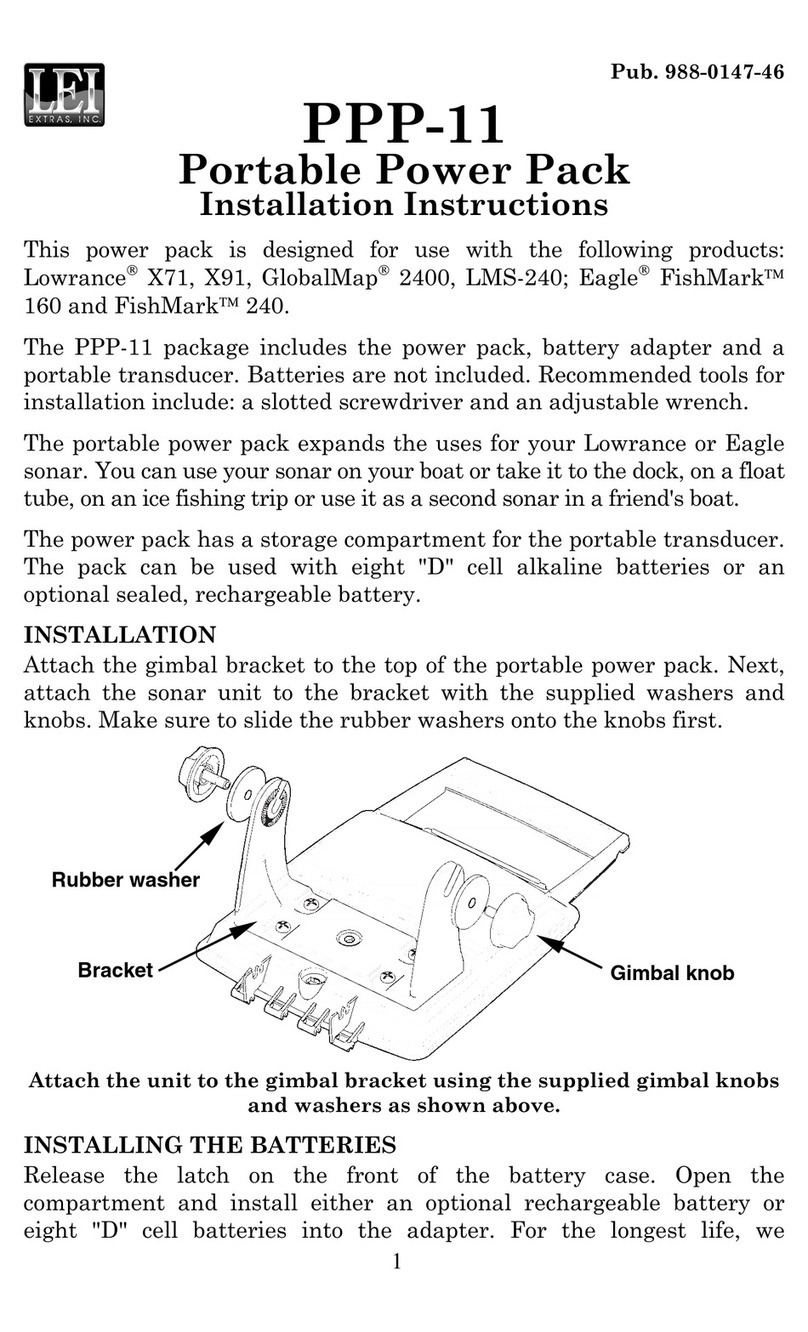 Lowrance 11 installation instructions