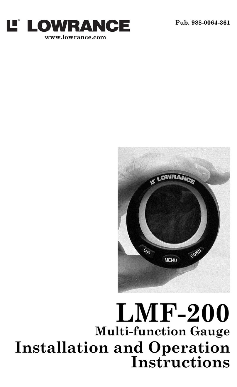 Lowrance LMF-200 Installation and operation instructions