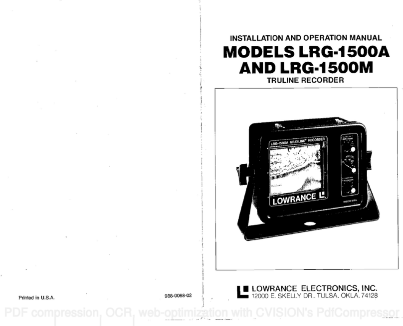 Lowrance LRG-1500A Installation and operation manual