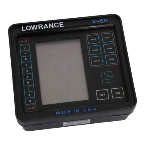 Lowrance X-60 Installation and operation instructions