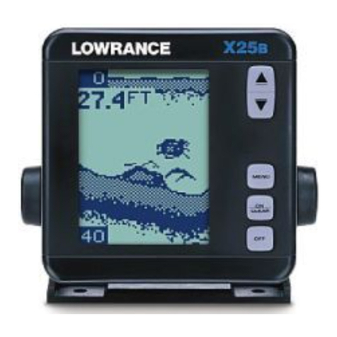 Lowrance X-25B Installation and operation instructions