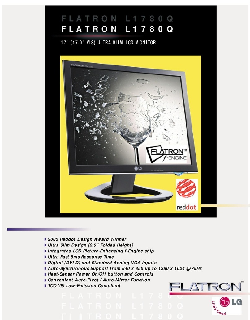 LG FLATRON L1780Q User manual