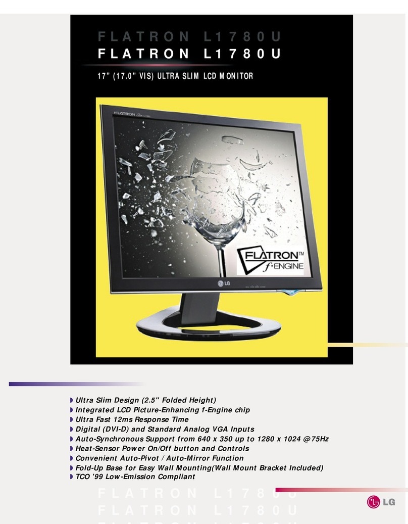 LG FLATRON L1780U User manual