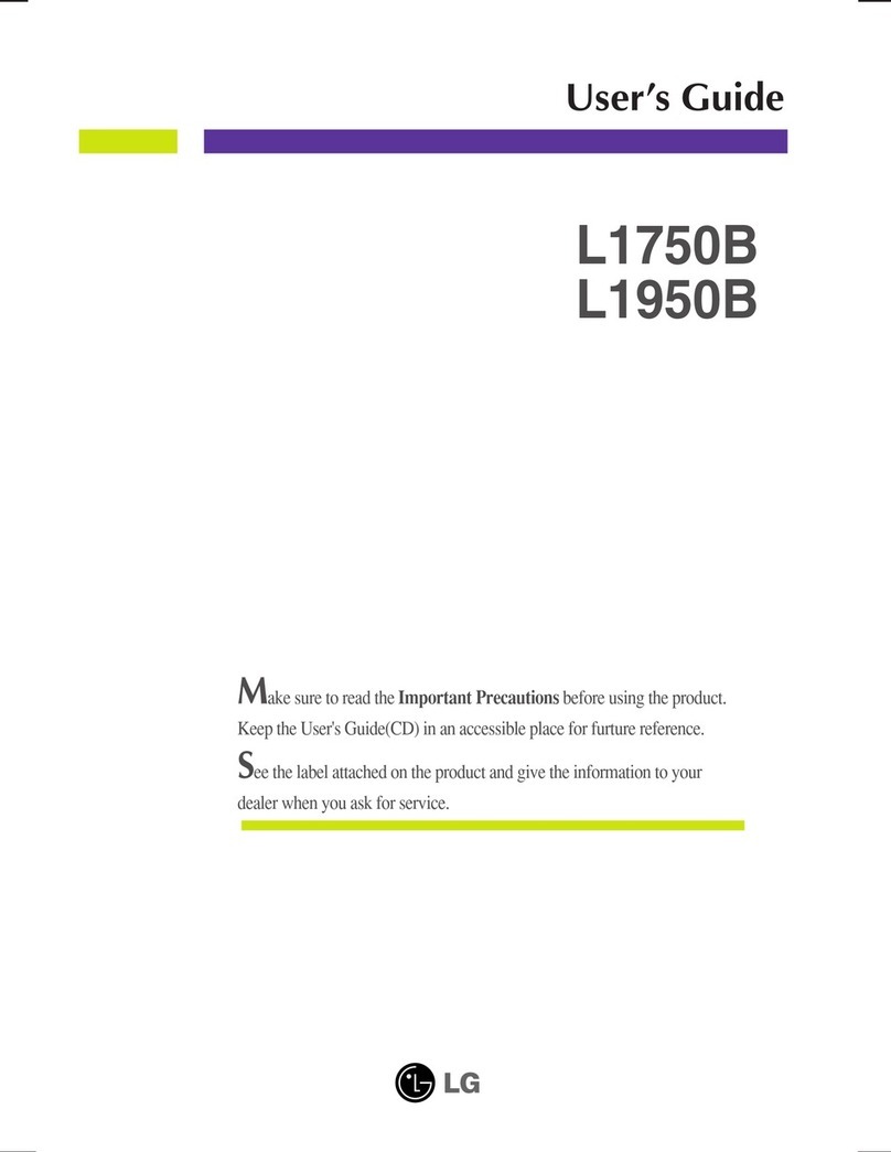 LG Flatron L1750B User manual