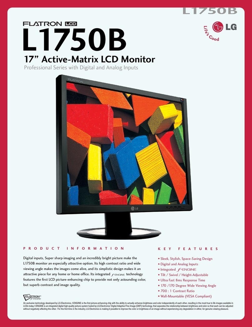 LG Flatron L1750B User manual