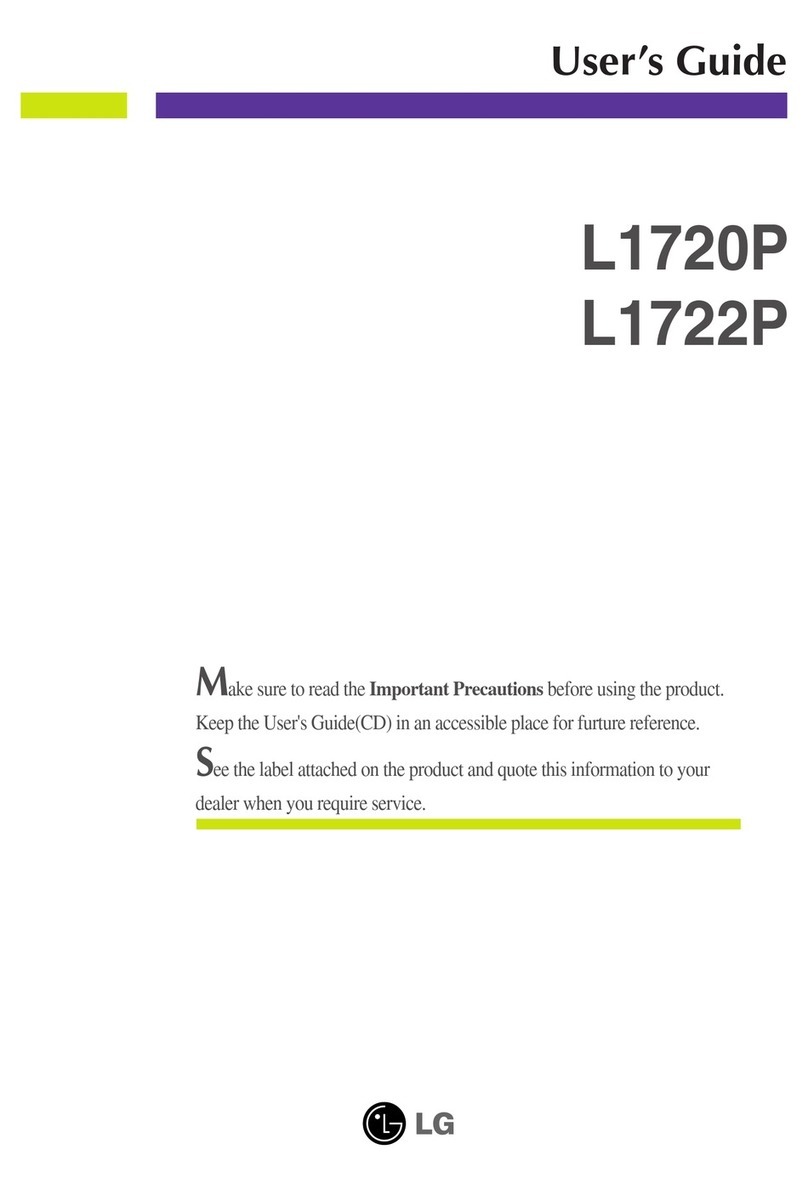 LG Flatron L1720P User manual