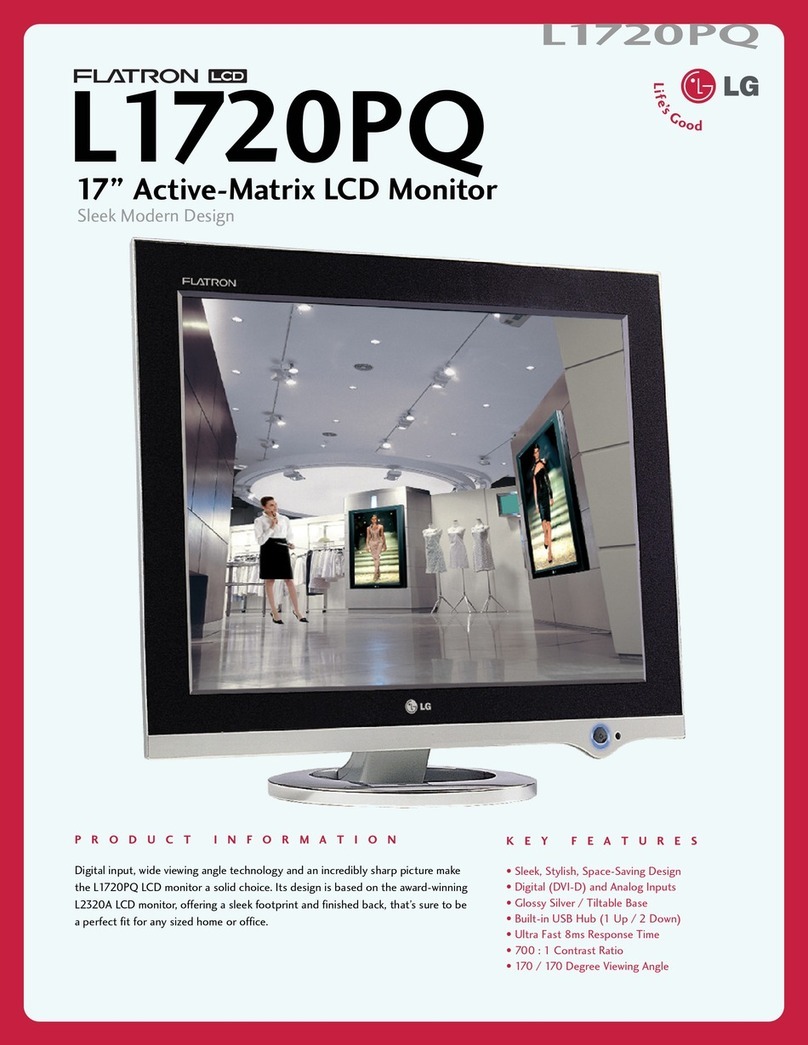 LG Flatron L1720PQ User manual