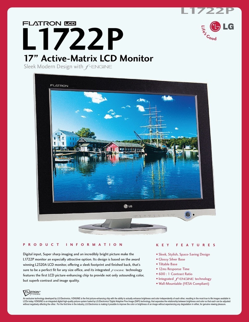 LG Flatron L1722P User manual