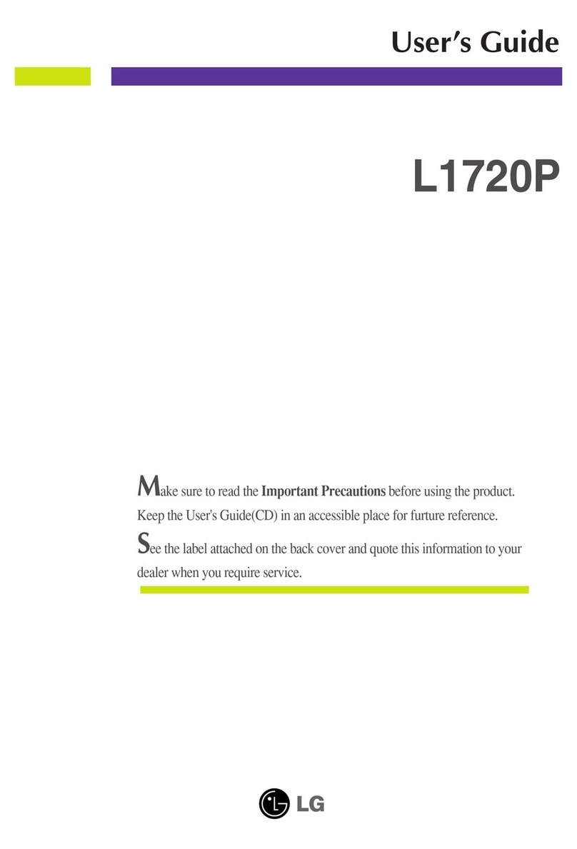 LG Flatron L1720P User manual LG Flatron L1720P User manual