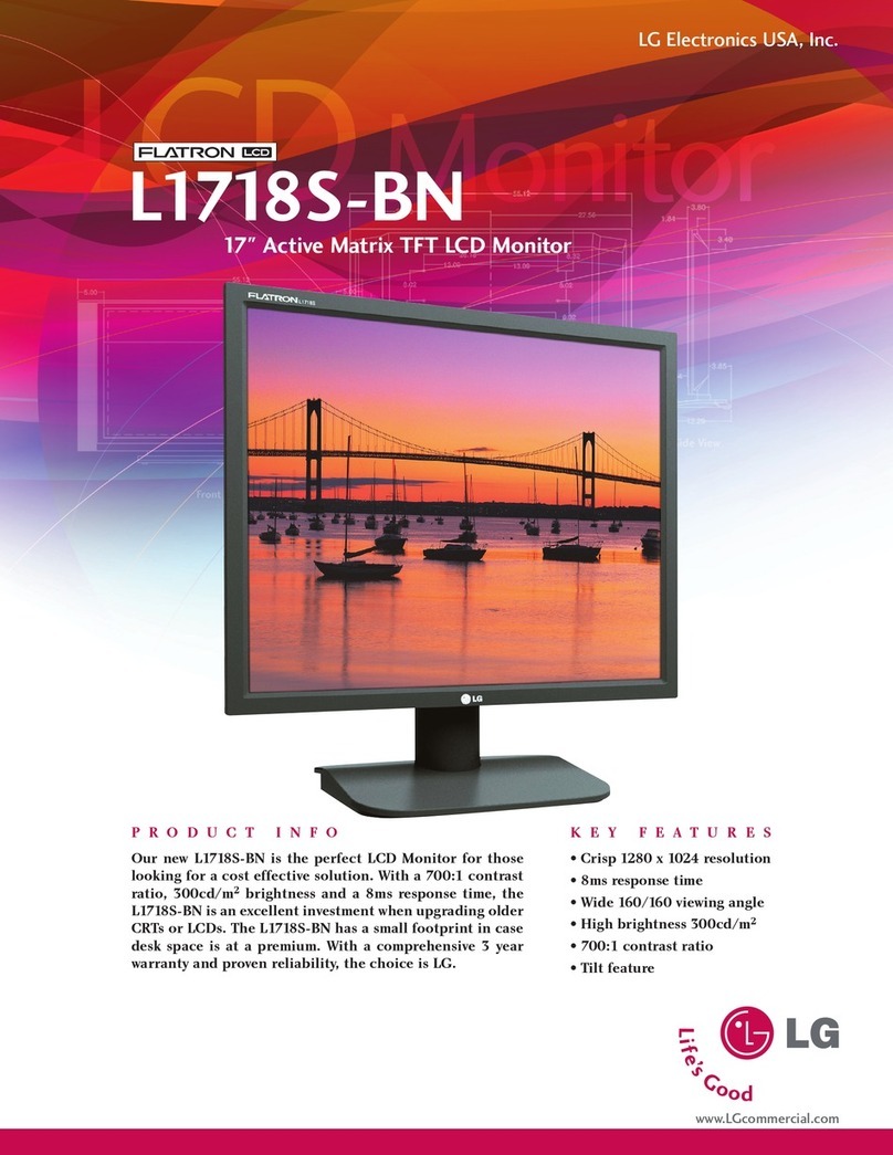 LG Flatron L1718S User manual