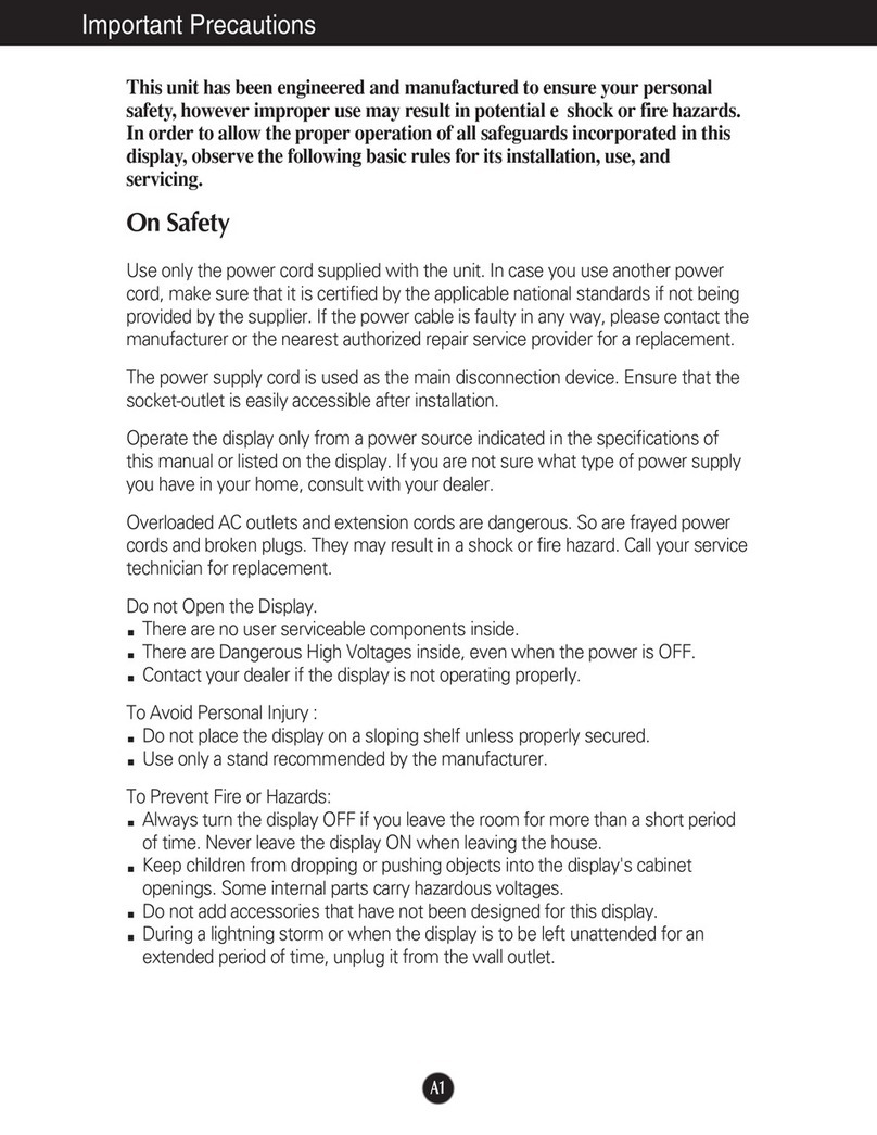 LG Flatron L1710M User manual