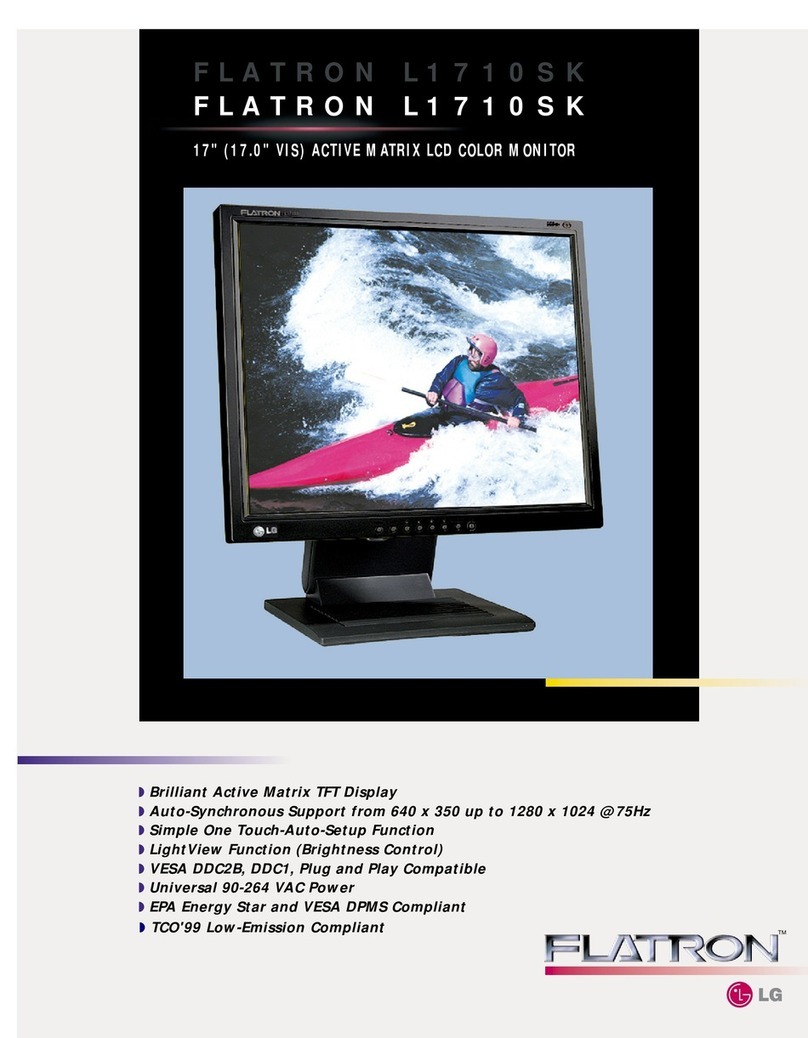 LG Flatron L1710S(K) Series User manual