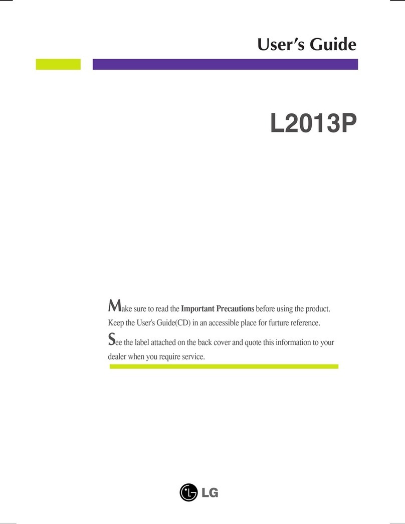 LG FLATRON L2013P user guide