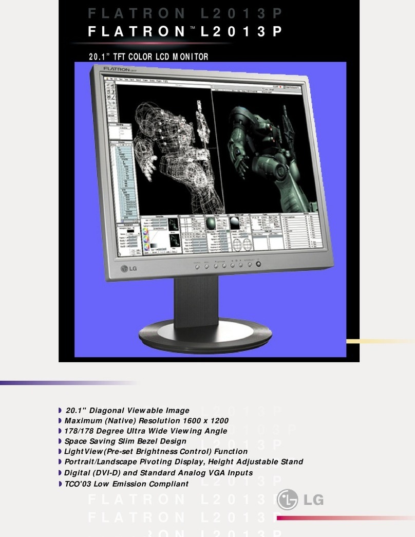 LG FLATRON L2013P User manual
