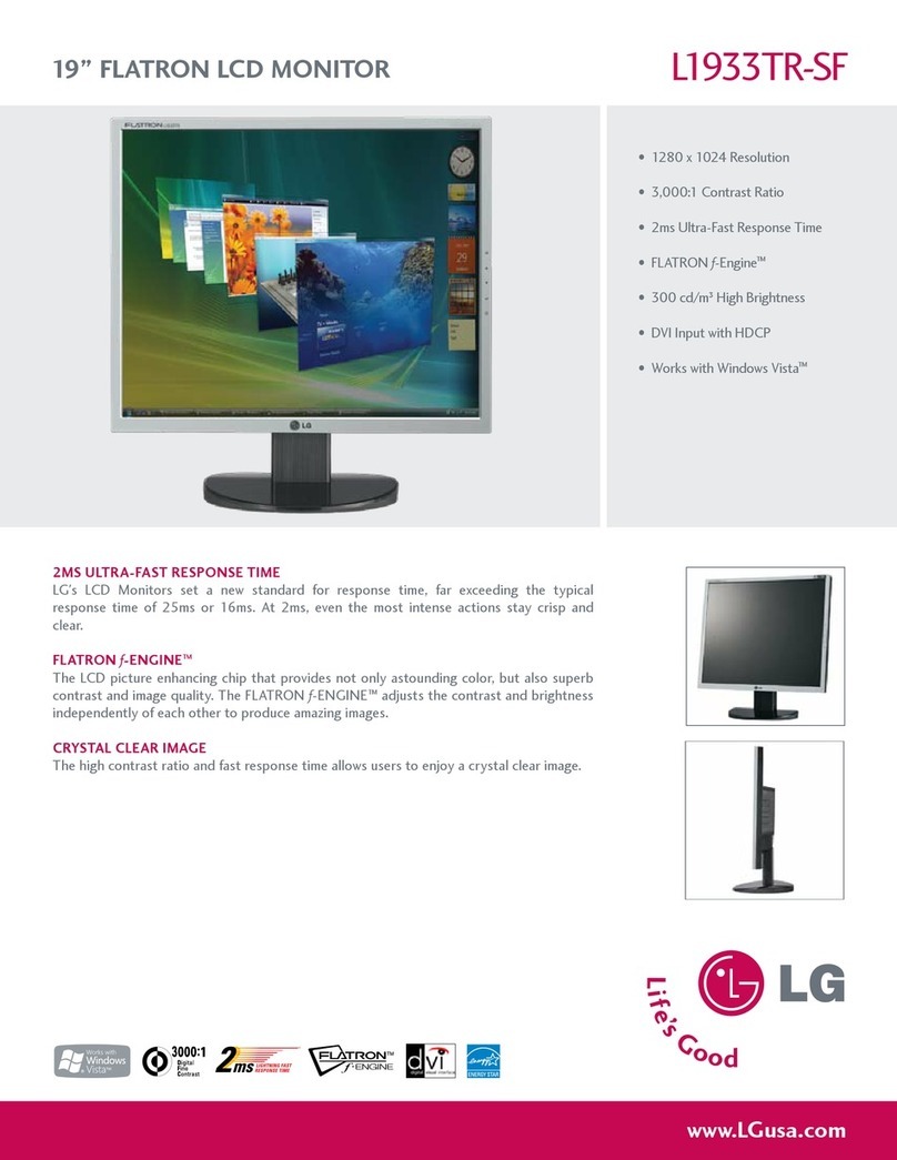 LG FLATRON L1933TR User manual