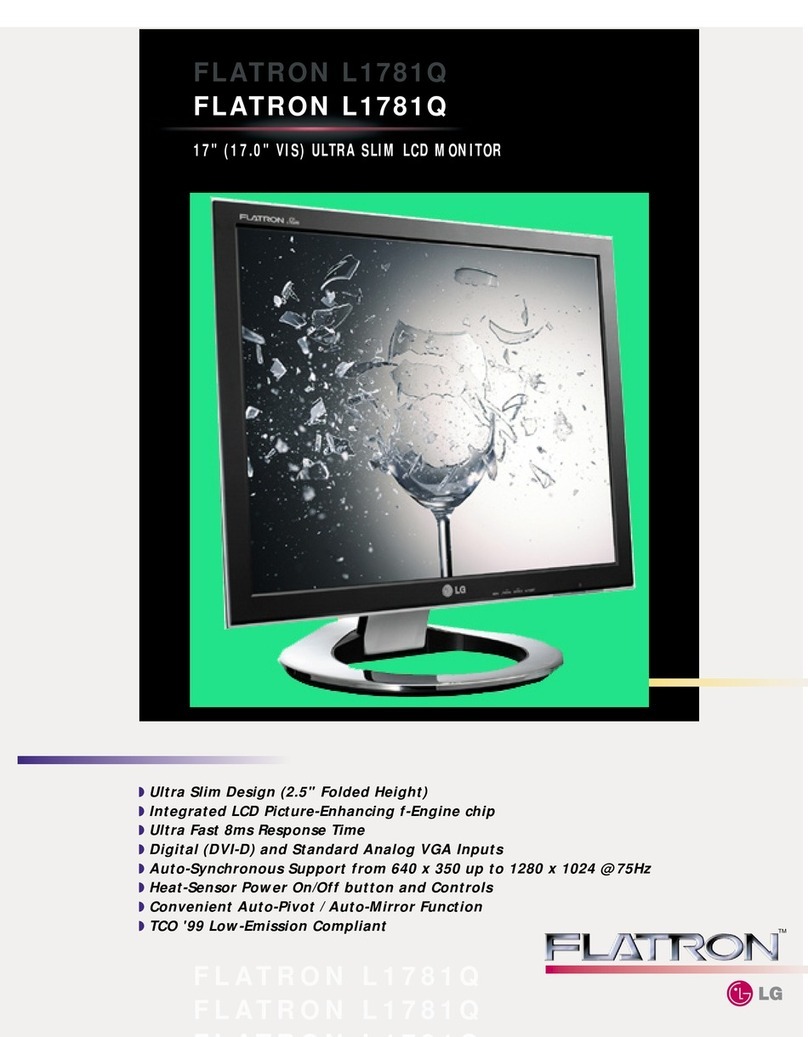 LG FLATRON L1781Q User manual