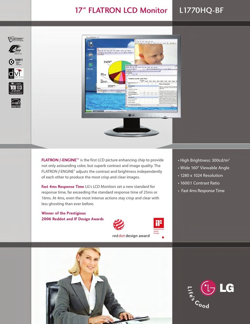 LG Flatron L1770HQ User manual