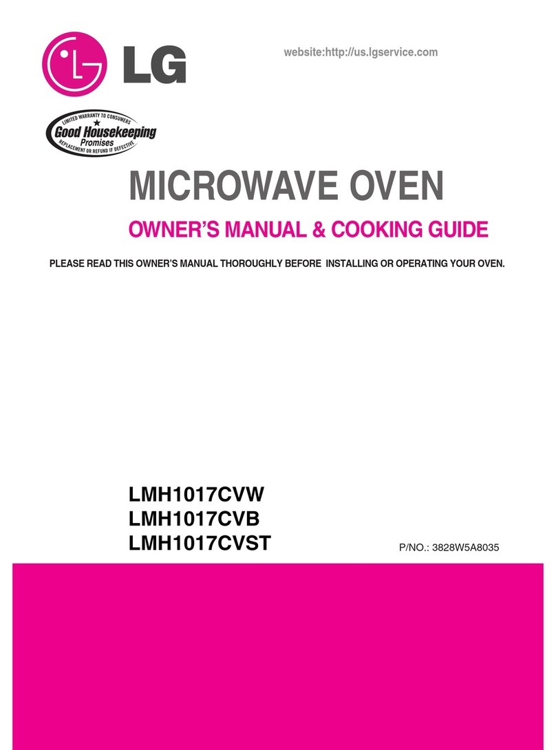 LG LMH1017 Use and care manual