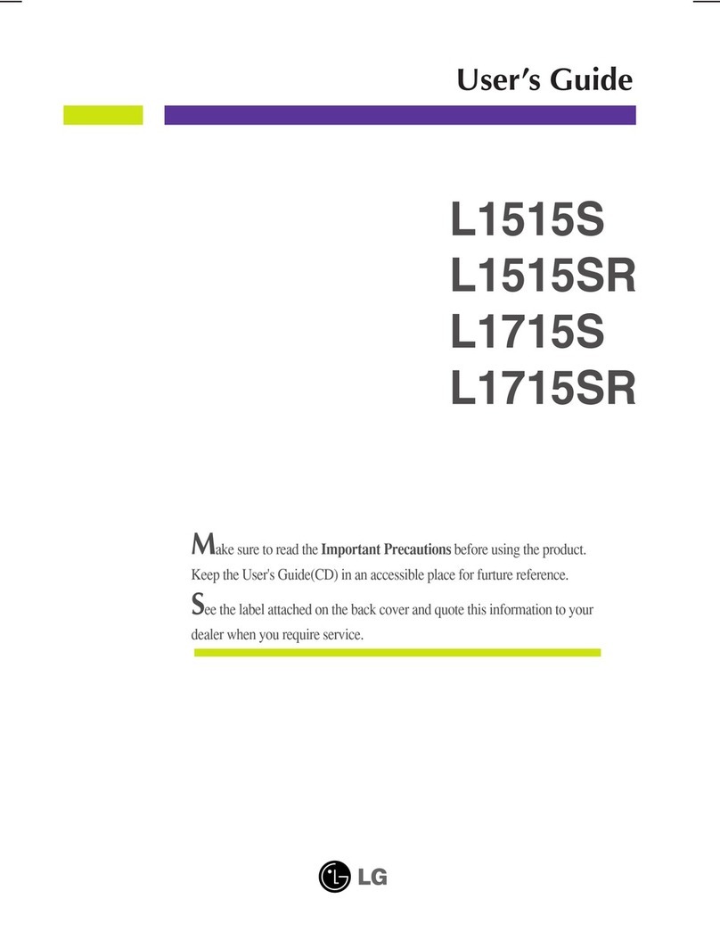 LG Flatron L1515S User manual