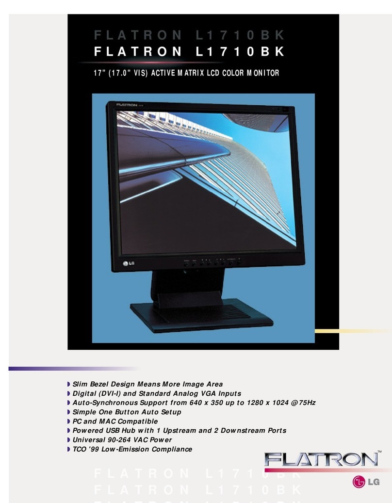 LG Flatron L1710BK User manual