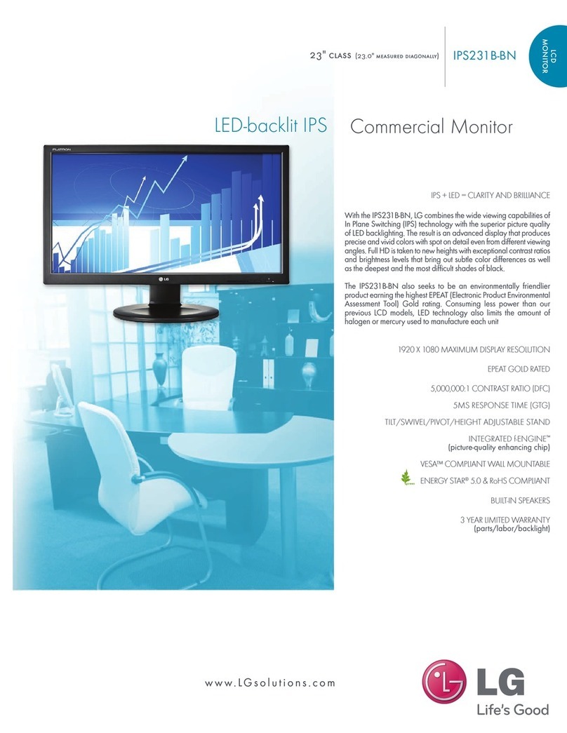 LG IPS231B Specifications
