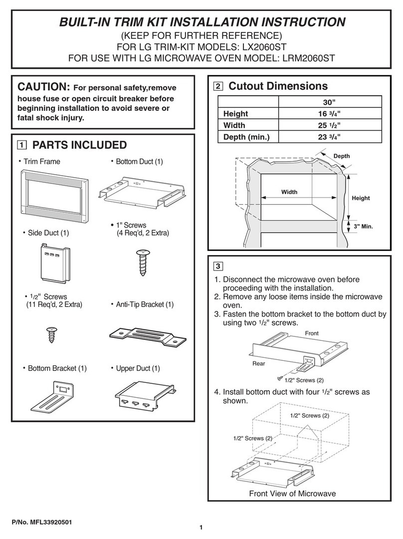 LG LRM2060ST - Countertop Microwave Oven User manual