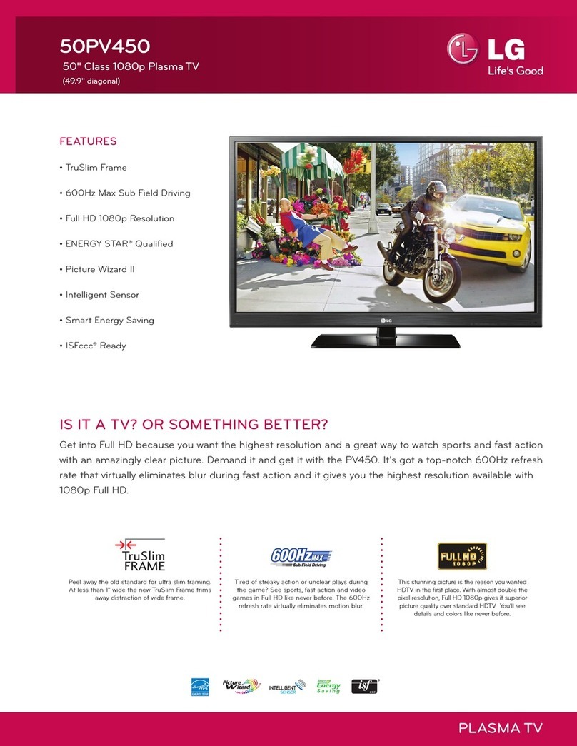 LG 50PV450 User manual