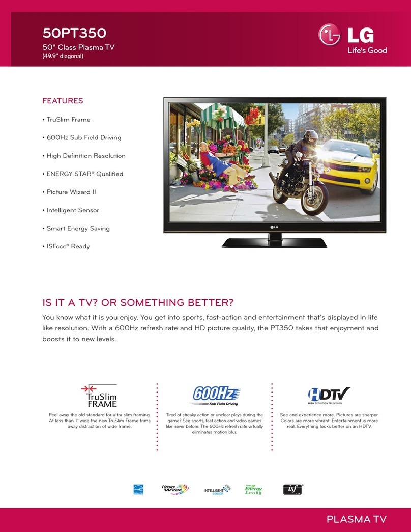 LG 50PT350 Series User manual