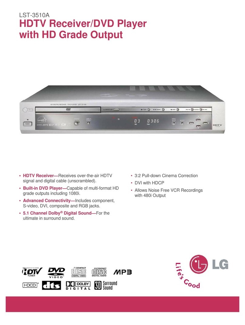 LG LST3510A - HDTV Receiver / Hi-Format DVD... User manual