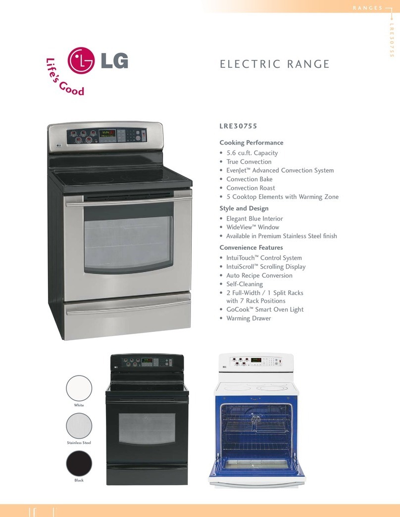 LG LRE30755S User manual