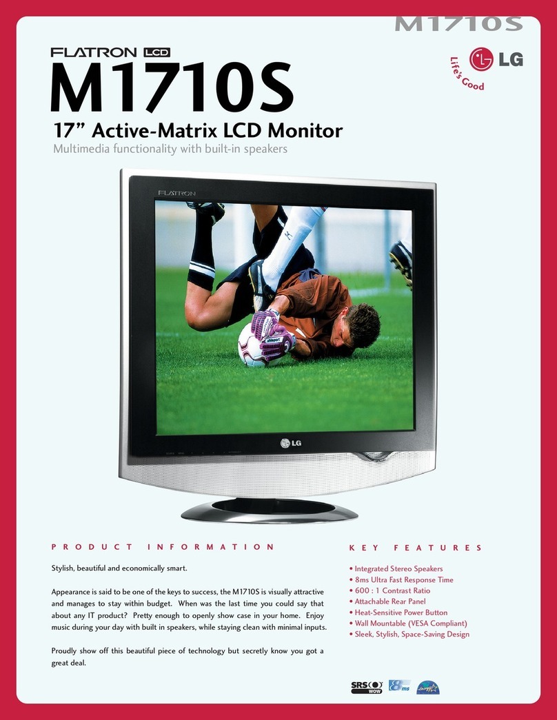 LG FLATRON M1710S User manual
