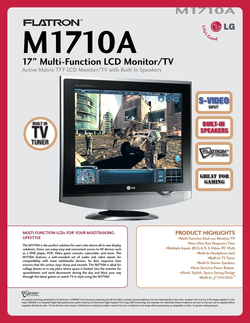 LG FLATRON M1710A User manual