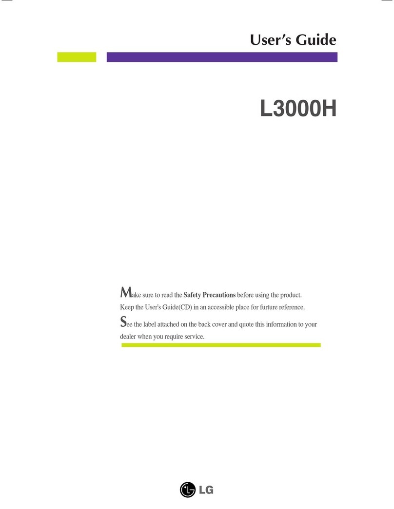 LG FLATRON L3000H User manual