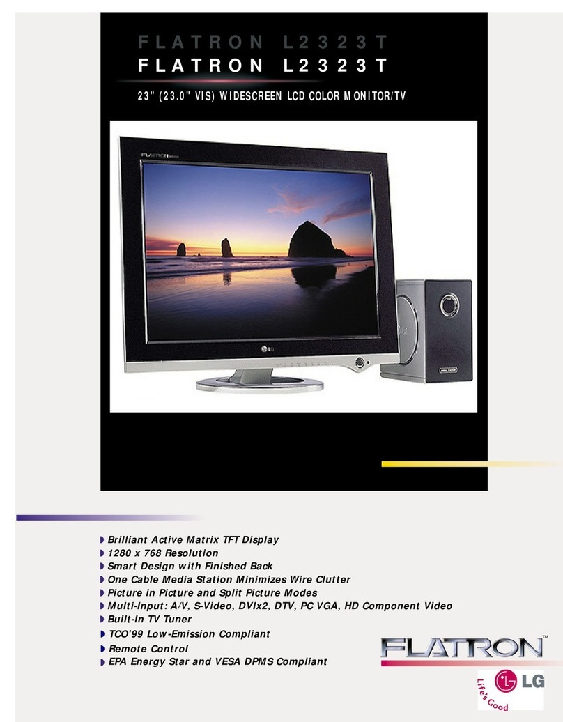 LG FLATRON L2323T User manual