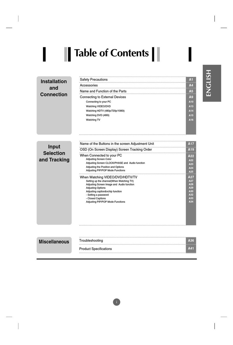 LG FLATRON L2323T User manual
