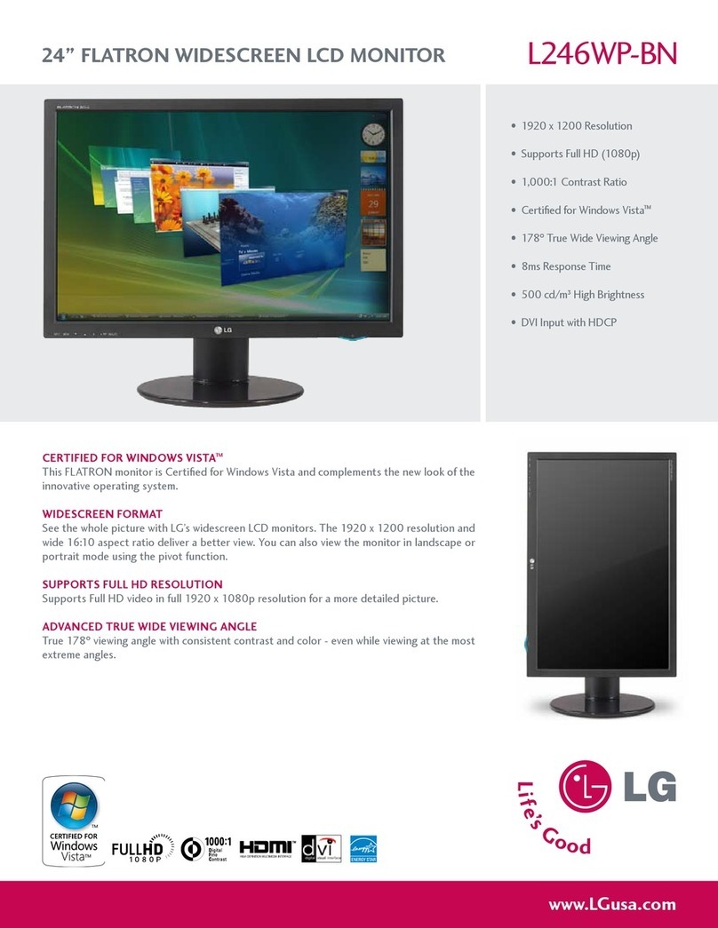 LG Flatron L246WP User manual