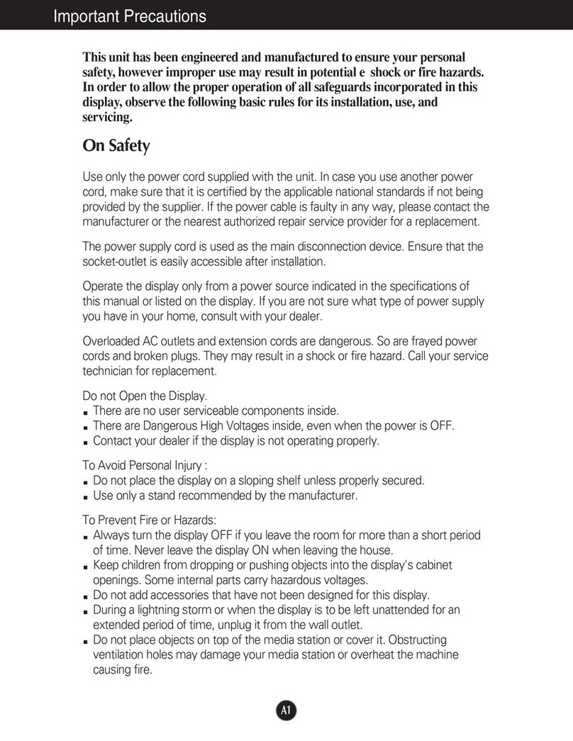 LG FLATRON L2320A User manual
